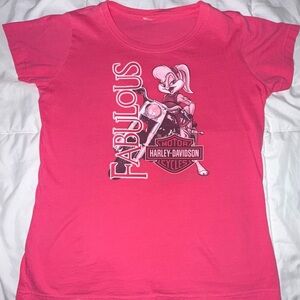 Harley-Davidson Lola Bunny Looney Tunes Pink T-Shirt
